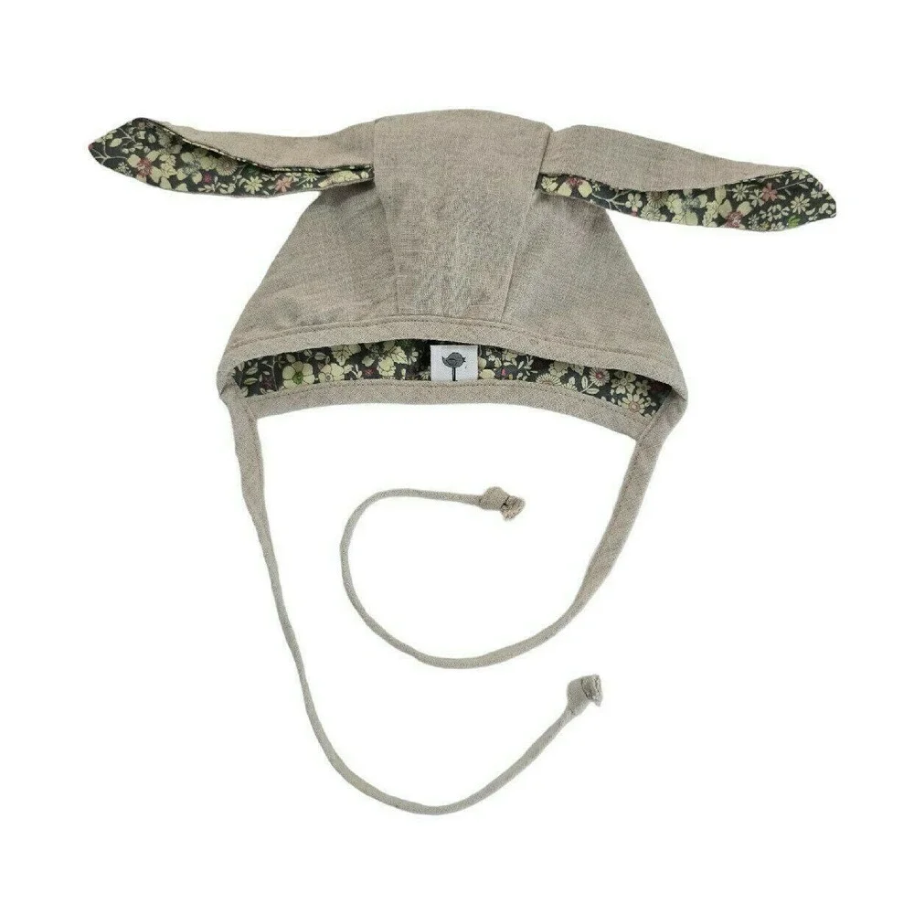 Mali Wear Rabbit Ear Bonnet EUC - Newborn